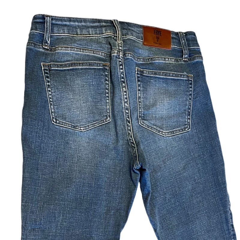 FRYE Veronica Mid Rise Skinny Jeans Cotton Blue Denim Pockets EU 38 US 8 EUC