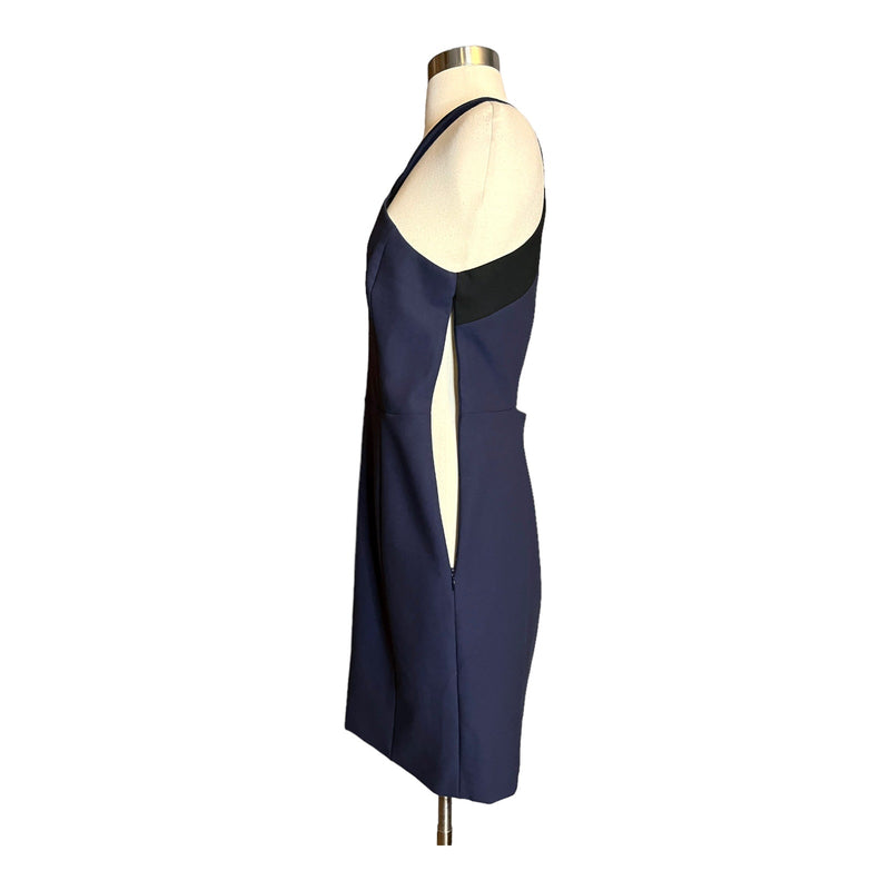 ELIZABETH AND JAMES Elliot Dress Navy Blue Dress Mini Sleeveless Cutout Back 10