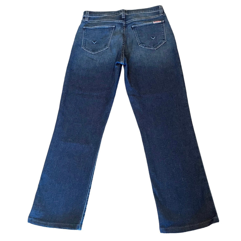 HUDSON Jeans Blair High Rise Straight Leg Blue Crop Sustainable Denim 29-30 EUC