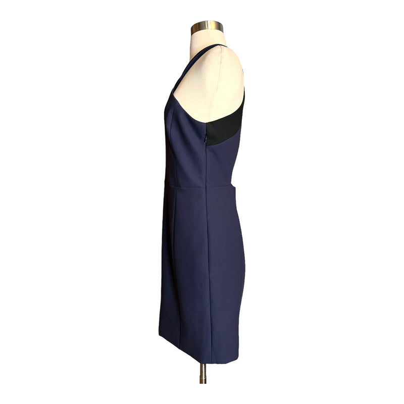 ELIZABETH AND JAMES Elliot Dress Navy Blue Dress Mini Sleeveless Cutout Back 10